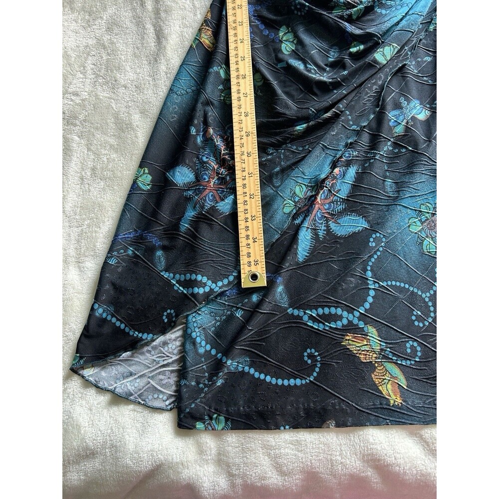 Janine Vintage Dress Large Wrap Flattering Drape Body Skimming Soft Grunge Y2k - Picture 7 of 11